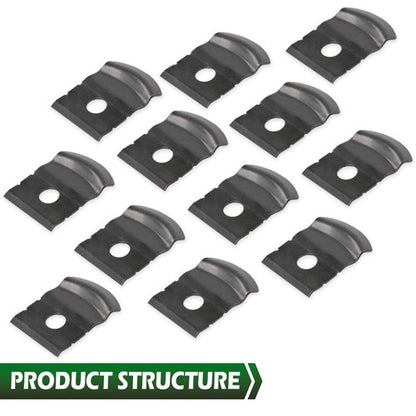 Solid Spare Fit For 1962-1972 GM Nova Impala 1" Tall Rocker Molding Clips & Screw 12Pcs