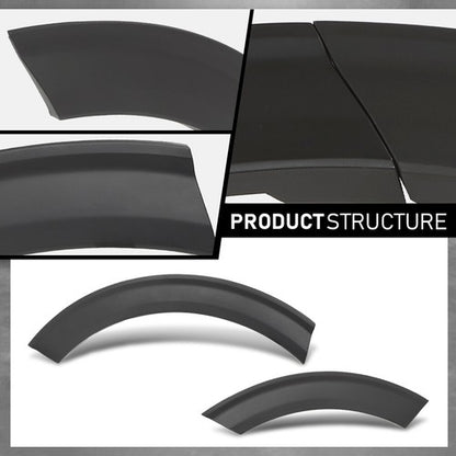 Solid Spare Fit For 2020 2021 2022 Ford Explorer Driver & Passenger Side Rear Fender Flares