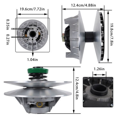 Solid Spare Primary Secondary CVT Clutch W/Removal Tool For ODES 800 Dominator Raider X2 D2