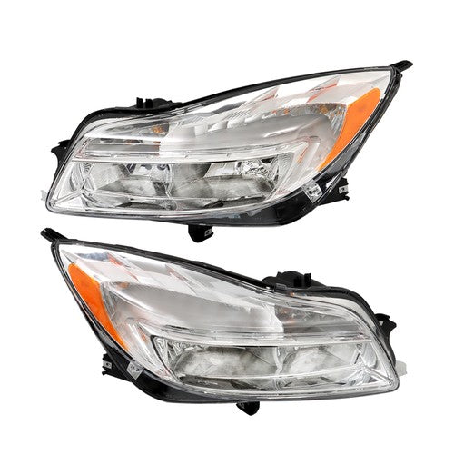 Solid Spare For Buick Regal 2011 2012 2013 Right+Left Side Halogen Headlights Assembly Clear