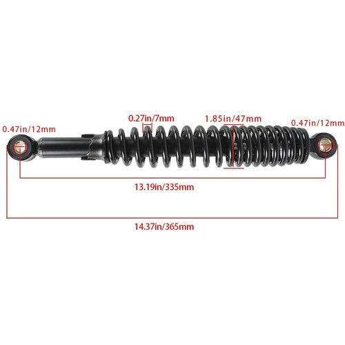 Solid Spare For Honda S65 CL/CT70 XL75 CL90 CM91 335mm 13.19" Rear Shocks Absorber