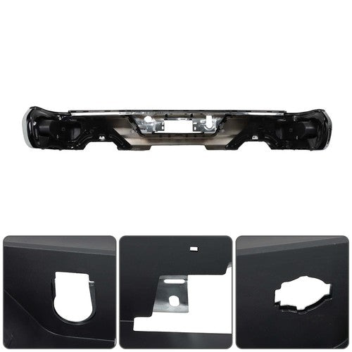 Solid Spare W/ Vent And Sensor Hole Auto Rear Bumper Metal For Chevrolet 2019-2023 &GMC NEW