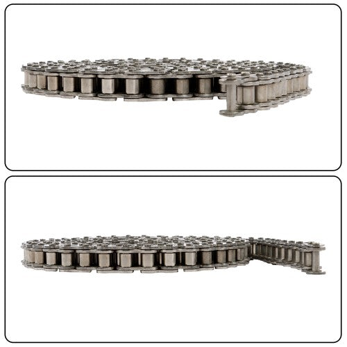 Solid Spare 60SS Heavy Duty Roller Chain 10 feet With 2 Connecting Links Carbon Steel ?
