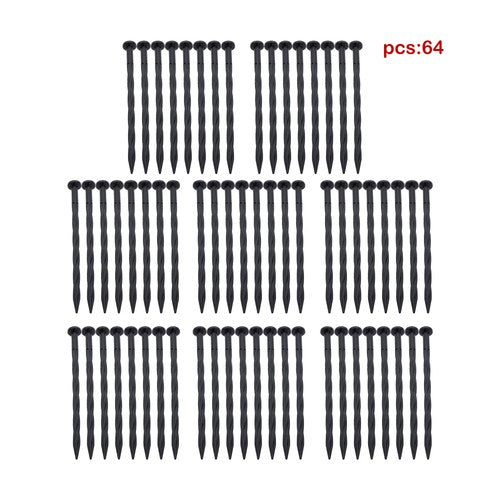 Solid Spare L-shaped 100FT Garden Edge Lawn Grass Stone Isolation Strip 64pcs Anchoring New