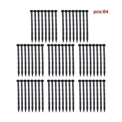 Solid Spare L-shaped 100FT Garden Edge Lawn Grass Stone Isolation Strip 64pcs Anchoring New