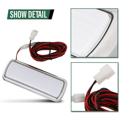 Solid Spare Fit For 1960-1972 Chevy GMC Pickup Truck C/K Chrome Dome Light Lamp Assembly