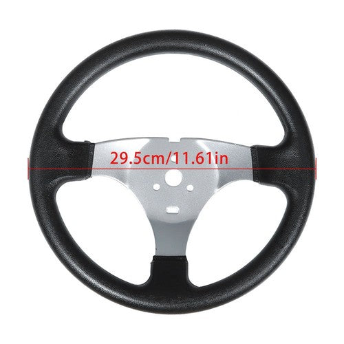 Solid Spare New 110cc Steering Wheel Assembly & Gear Rack Pinion Fit For Go Kart Quad Parts