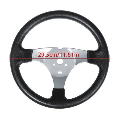 Solid Spare New 110cc Steering Wheel Assembly & Gear Rack Pinion Fit For Go Kart Quad Parts