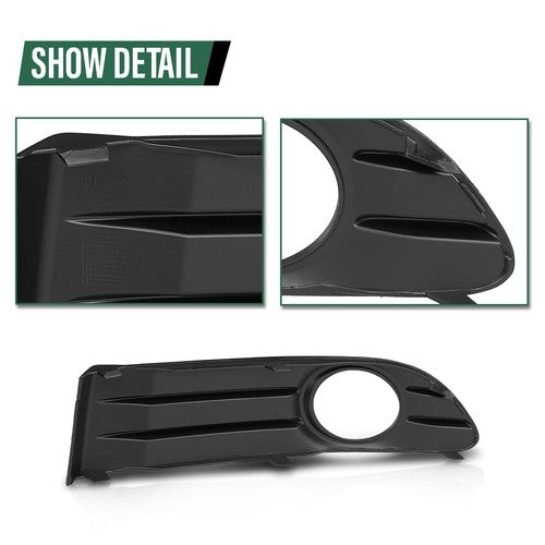 Solid Spare Fog Light Cover Bezel Trim Left+Right Side Fit For 2008-2012 Volvo S40 V50 S50
