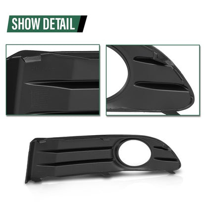 Solid Spare Fog Light Cover Bezel Trim Left+Right Side Fit For 2008-2012 Volvo S40 V50 S50
