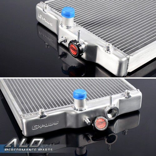 Solid Spare Aluminum Radiator Fit For 92-00 Honda EG EK Civic/DEL SOL Integra DOHC B16A/B18C