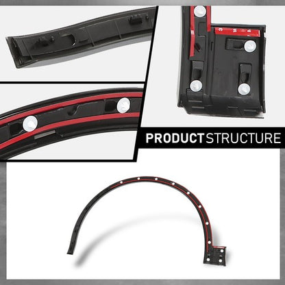 Solid Spare Front Left+Right Fender Flare Wheel Well Arch Molding Fit For 18-20 Audi Q5 Base