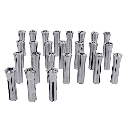 Solid Spare 0.0005" TIR R8 Collet Set 25pc - Ultra Precision Round Tools