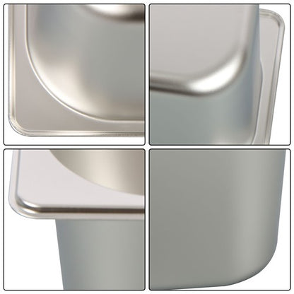 Solid Spare 6 Inch Deep 8 Pack Restaurant Steam Table Pans 1/3 Size with Non-Stick Coating