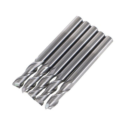 Solid Spare 5 PCS 2 FLUTE CARBIDE END MILL 5/8" LENGTH OF CUT 2" OVERALL LENGTH 3/16"