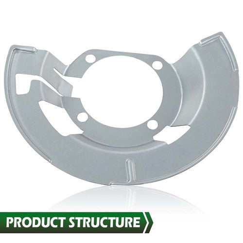 Solid Spare Front Left & Right Side Brake Dust Shield Fit For 2000-2002 Dodge Ram 2500 3500