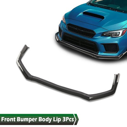 Solid Spare Front Bumper Lip Spoiler Splitter Fit For 2015-2021 Subaru WRX STi CS-Style