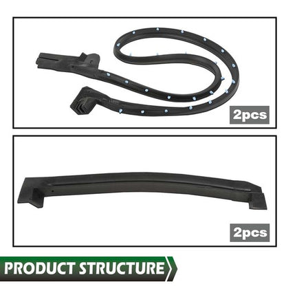 Solid Spare New Weather Strip Seal Full Weatherstrip Kit Fit For 84-89 Corvette C4 Coupe