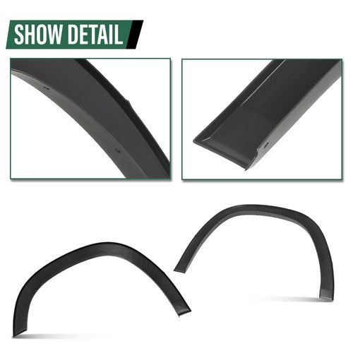 Solid Spare Factory Style Fender Flares w/ Mud Guard Fit For 19-24 Dodge Ram 1500 Smooth