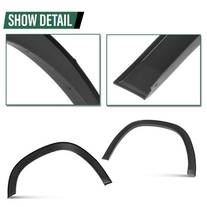 Solid Spare Factory Style Fender Flares w/ Mud Guard Fit For 19-24 Dodge Ram 1500 Smooth