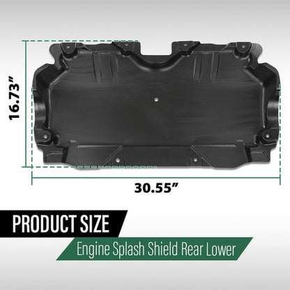 Solid Spare Rear Engine Splash Shield Fit For 15-23 Mercedes-Benz C300 C63 AMG MB1228186