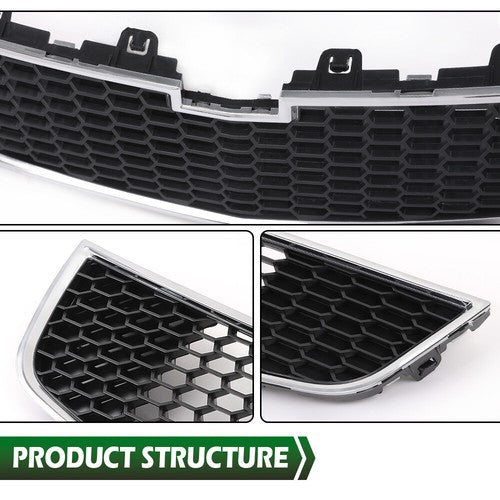 Solid Spare Fit For 11-14 Chevrolet Cruze Front Bumper Lower Grill Honeycomb Grille