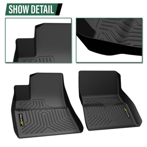 Solid Spare Fit For 2017-2023 Tesla Model 3 All Weather TPE Floor Mats Protection Liners