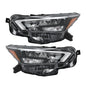 Solid Spare Clear Lens New For Nissan Versa S SR SV 2020-2021 Pair Headlight Replacement LED