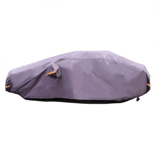 Solid Spare PEVA Car Cover Dark Blue Lining 7 Layers Waterproof Full W/Non-Abrasive Cotton