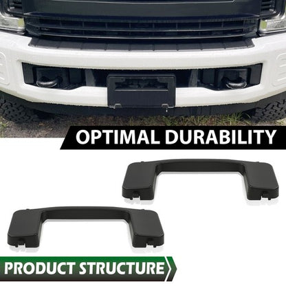 Solid Spare Fit For 2017-2022 Ford Super Duty XL XLT Front Bumper Tow Hook Bolt Cover Cap