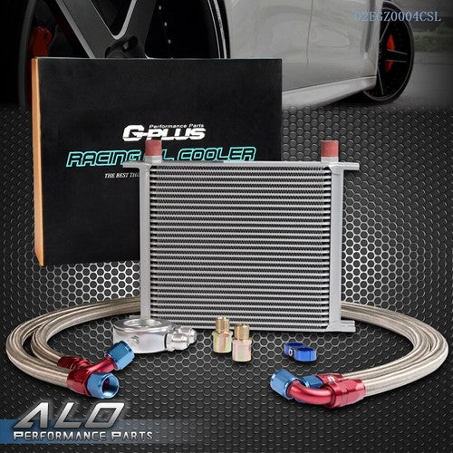Solid Spare New Universal 30 Row AN10 Aluminum Engine Oil Cooler + Filter Adapter Kit