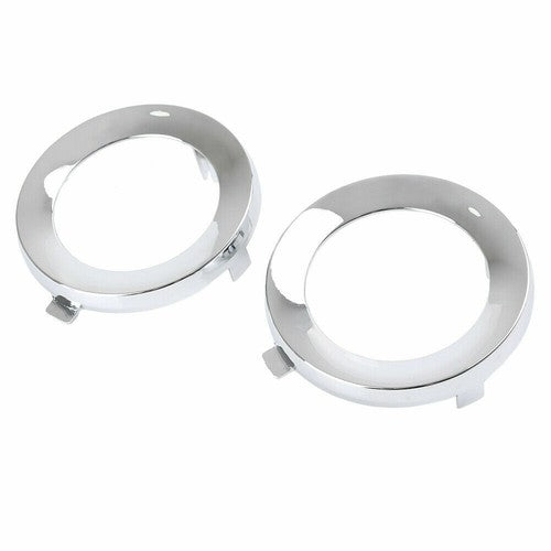 For 2009-2013 Subaru Forester Pair Front Chrome Fog Light Trim Fog Lamp Cover
