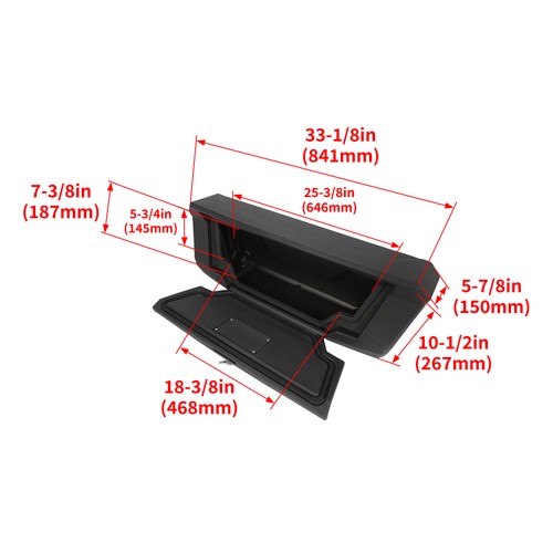 Solid Spare Tail Luggage Box Luggage Fit Kawasaki 20-25 Teryx KRX & KRX4 1000 For 99994-1320