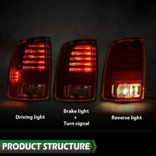 Solid Spare LED Tail Light Brake Lamp Left Driver Side Fit For 2013-2018 Ram 1500 2500 3500