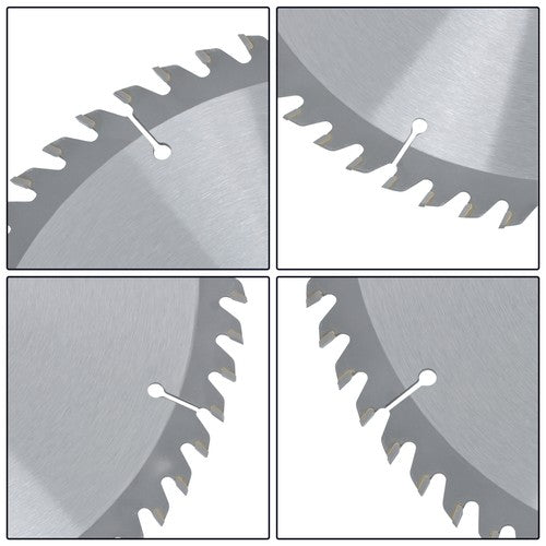 Solid Spare Industrial-Grade 10"×30mm×60T Saw Blade with Carbide Teeth, Silver Coating