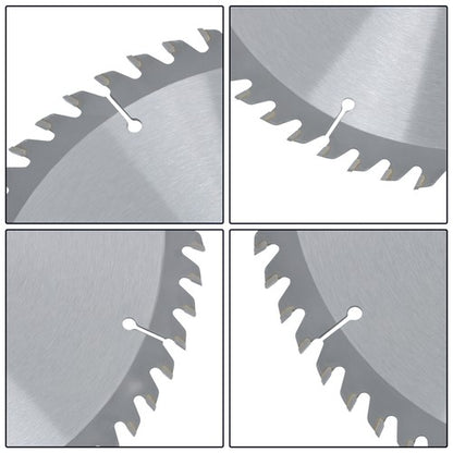 Solid Spare Industrial-Grade 10"×30mm×60T Saw Blade with Carbide Teeth, Silver Coating