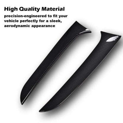 Solid Spare Fit For 12-19 BMW F20 F21 Carbon Look Rear Trunk Side Wings Spoilers Panels