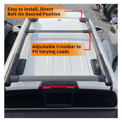 Solid Spare For Nissan Frontier 2005-2022 Top Roof Rack Rail Luggage Carrier Cargo Aluminum