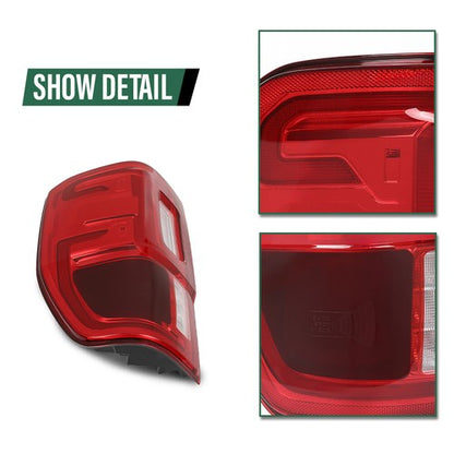 Solid Spare LED Tail Light Fit For 2019-2023 Ford Ranger w/ Blind Spot Brake Lamp Left