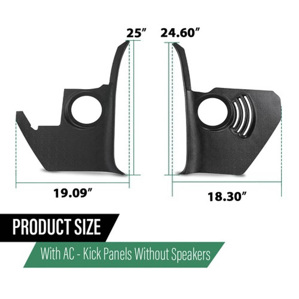 Solid Spare Speaker Kick Panels Without Speakers Fit For 1964 Chevrolet Impala With AC