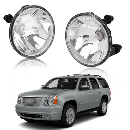 Fog Lights Fit For 2007-2014 Chevy Tahoe Avalanche Suburban GMC Yukon w/Bulbs