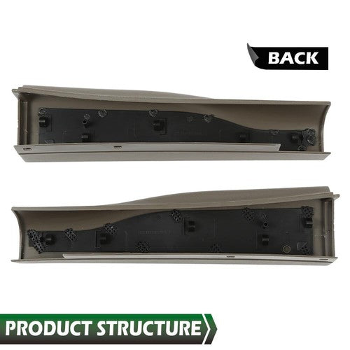 Solid Spare Fit For 2010-2016 Ford F250 F350 Flex Step Tailgate Molding Trim Cap Brown