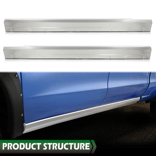 Solid Spare Rocker Panels Fit For 2014-2018 Chevrolet Silverado Extended Cab 4 Door PAIR