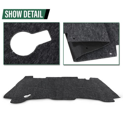 Solid Spare Fit For 94-01 Dodge Ram 1500 2500 3500 Hood Insulation Pad Heat Blanket & Clips