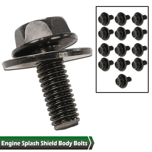 Solid Spare Engine Splash Shield Body Bolts Screws Fender Bumper Clip Rivets kit