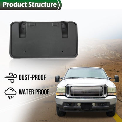Solid Spare License Plate Front Mounting Bracket Fit For 1999-2004 Ford F250 F350 Super Duty