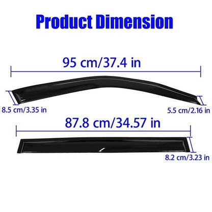 Solid Spare 4pcs For 2001-2007 Toyota Highlander Smoke Window Visors Rain Guard NEW