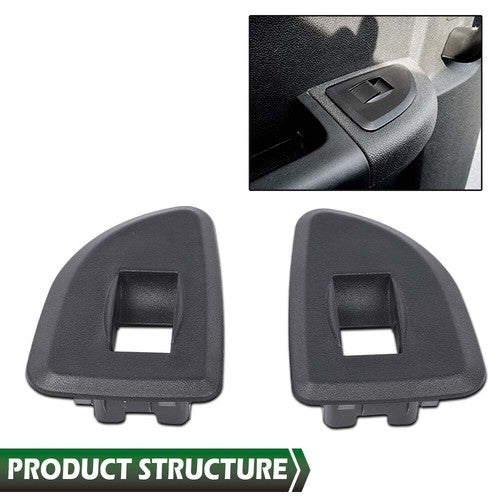 Solid Spare Rear Window Switch Bezel Fit For 09-13 Chevy Silverado GMC Sierra Extended Cab