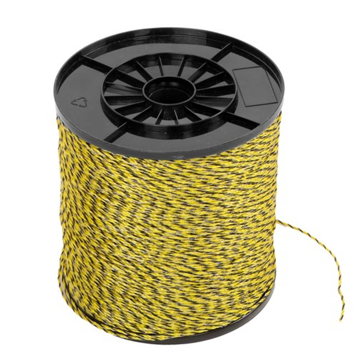 Solid Spare Yellow & Black 3500Ft 1067m 6 Stainless Steel Strands 1/8" Fence Wire