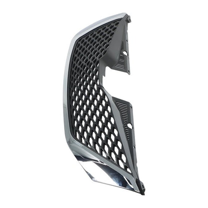 Solid Spare For Toyota Sienna 2011-17 Grille Plastic Front Upper Chrome Black Replacement